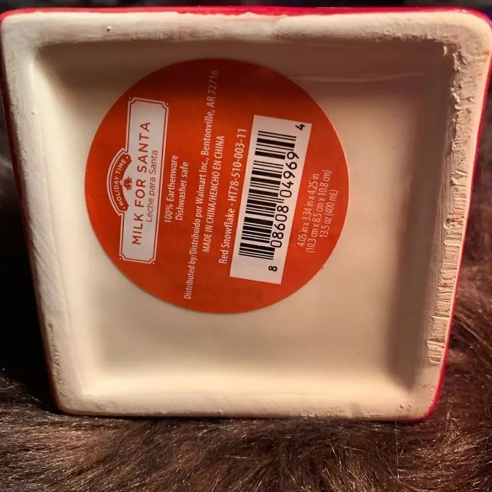 Ceramic Milk Carton-MILK FOR SANTA - Picture 5 of 5